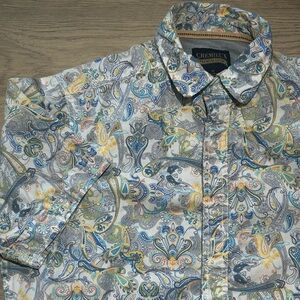 Daniel Cremieux Multicolor Paisley Shirt Men’s M 100% Cotton Spring Summer
